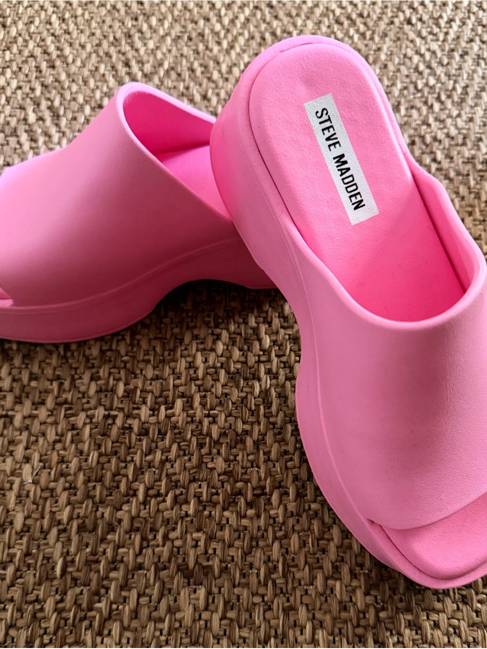 Steve Madden Bubblegum Pink Platform Mules